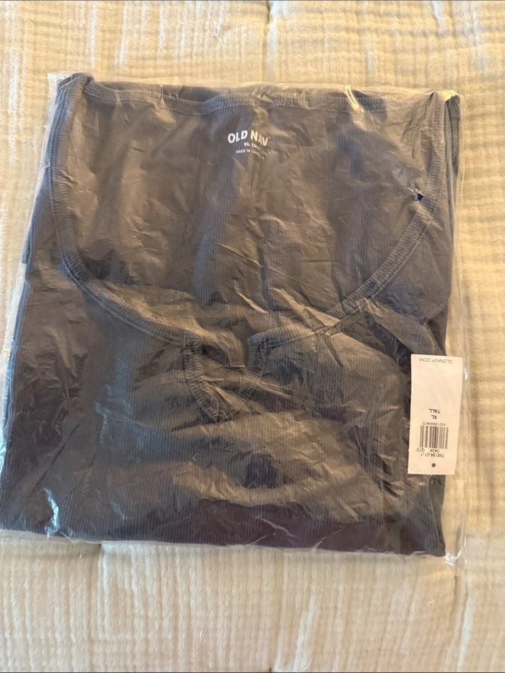NWT Women’s Old Navy Navy Ribbed Scoop Neck Tee